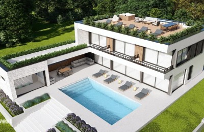 A beautiful villa with a panoramic view of the sea - under construction